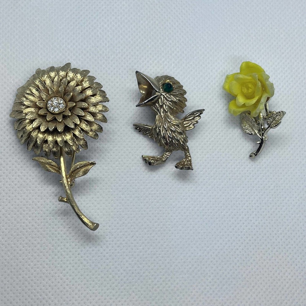 Vintage Brooch Pin Lot. Set of 3 KJL Kenneth J Lane